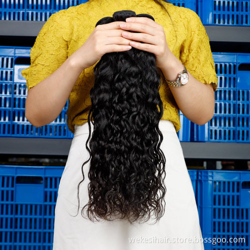 Wekesi Peruvian Human Hair Bundles With Closure,Bundles Raw 100 Peruvian Straight Hair,10A Grade Peruvian Virgin Human Hair